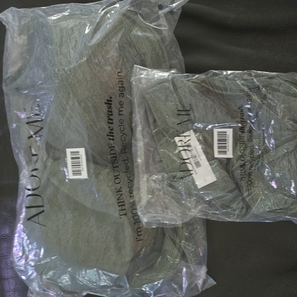 Adore Me Dark Gray Lingerie Set